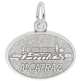 Image Title Rembrandt Charms 925 Sterling Silver Alcatraz Charm Pendant