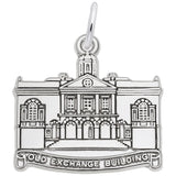 Image Title Rembrandt Charms 925 Sterling Silver Old Exchange Bldg Charm Pendant