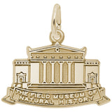 Image Title Rembrandt Charms 10K Yellow Gold Field Museum Charm Pendant