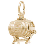 Image Title Rembrandt Charms 14K Yellow Gold Keg Charm Pendant