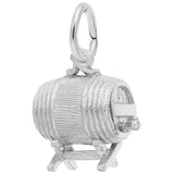 Image Title Rembrandt Charms Keg Charm Pendant Available in Gold or Sterling Silver