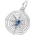 Rembrandt Charms Spiderweb Charm Pendant Available in Gold or Sterling Silver