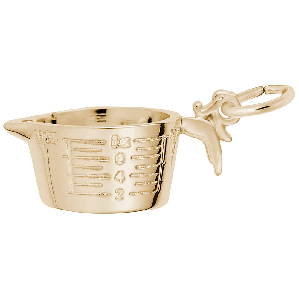Image Title Rembrandt Charms Gold Plated Sterling Silver Measuring Cup Charm Pendant