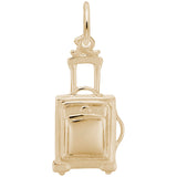 Image Title Rembrandt Charms Gold Plated Sterling Silver Suitcase Charm Pendant