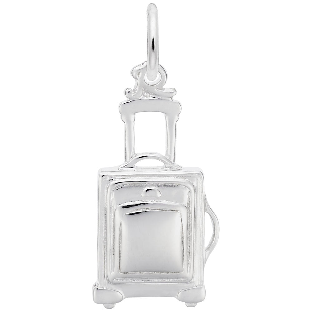 Image Title Rembrandt Charms 925 Sterling Silver Suitcase Charm Pendant