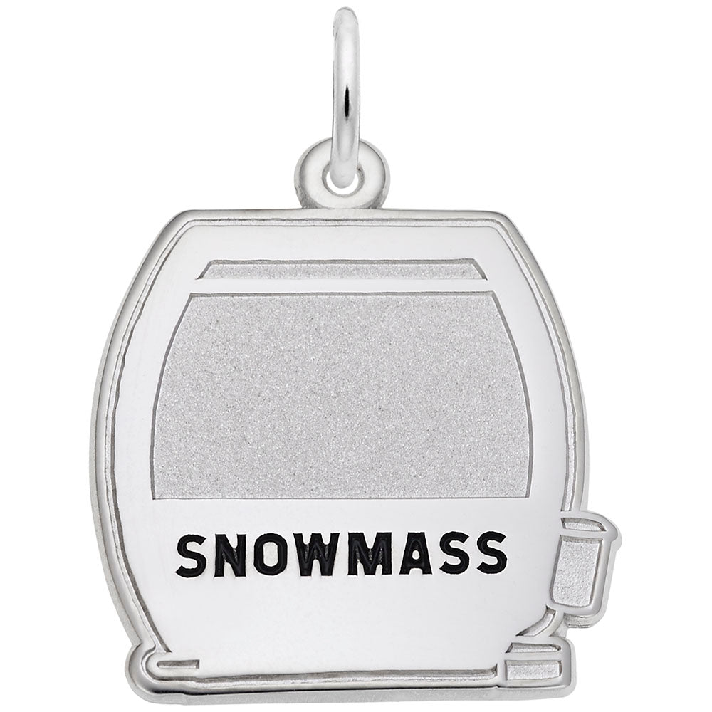 Image Title Rembrandt Charms Snowmass Cable Car Charm Pendant Available in Gold or Sterling Silver