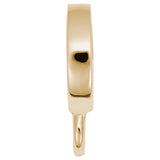 Image Title Rembrandt Charms Gold Plated Sterling Silver Charm Holder For Bead Bracelets Hoop Thin Charm Pendant