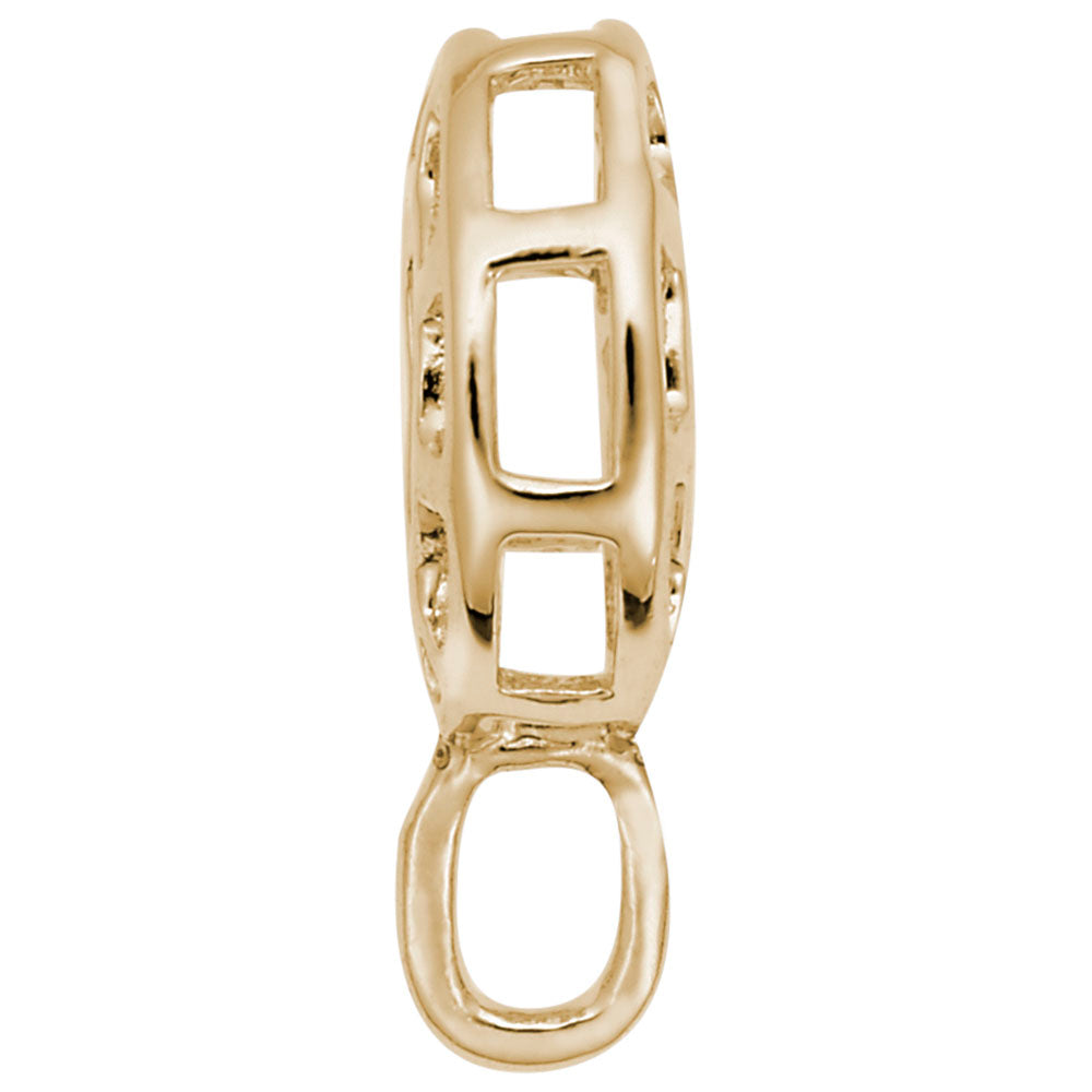 Image Title Rembrandt Charms Gold Plated Sterling Silver Charm Holder For Bead Bracelets Charm Pendant