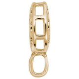 Image Title Rembrandt Charms Gold Plated Sterling Silver Charm Holder For Bead Bracelets Charm Pendant