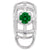 Rembrandt Charms Charm Holder For Bead Bracelets - May Charm Pendant Available in Gold or Sterling Silver