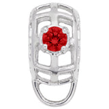 Image Title Rembrandt Charms Charm Holder For Bead Bracelets - July Charm Pendant Available in Gold or Sterling Silver