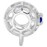 Image Title Rembrandt Charms 925 Sterling Silver Charm Holder For Bead Bracelets - September Charm Pendant