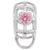 Rembrandt Charms Charm Holder For Bead Bracelets - October Charm Pendant Available in Gold or Sterling Silver