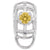 Rembrandt Charms Charm Holder For Bead Bracelets - November Charm Pendant Available in Gold or Sterling Silver