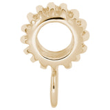 Image Title Rembrandt Charms Gold Plated Sterling Silver Charm Holder For Bead Bracelets Charm Pendant