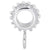 Rembrandt Charms Charm Holder For Bead Bracelets Charm Pendant Available in Gold or Sterling Silver