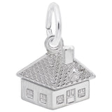 Image Title Rembrandt Charms 14K White Gold House Charm Pendant