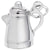 Rembrandt Charms Coffee Pot Charm Pendant Available in Gold or Sterling Silver