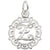 Rembrandt Charms Initial Letter Z Charm Pendant Available in Gold or Sterling Silver