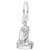 Rembrandt Charms Danish Mermaid Charm Pendant Available in Gold or Sterling Silver