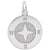 Rembrandt Charms Compass Charm Pendant Available in Gold or Sterling Silver