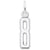 Rembrandt Charms Number 8 Charm Pendant Available in Gold or Sterling Silver
