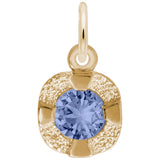 Image Title Rembrandt Charms 10K Yellow Gold Petite Birthstone - Sept Charm Pendant