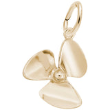 Image Title Rembrandt Charms 14K Yellow Gold Propeller Charm Pendant