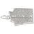 Rembrandt Charms Washington Charm Pendant Available in Gold or Sterling Silver