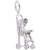 Rembrandt Charms Stroller Charm Pendant Available in Gold or Sterling Silver