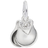 Image Title Rembrandt Charms Castanet Charm Pendant Available in Gold or Sterling Silver