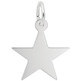 Image Title Rembrandt Charms 925 Sterling Silver Star - 35 Series Charm Pendant