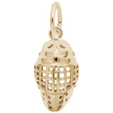 Image Title Rembrandt Charms Gold Plated Sterling Silver Goalie Mask Charm Pendant