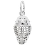 Image Title Rembrandt Charms Goalie Mask Charm Pendant Available in Gold or Sterling Silver