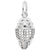 Rembrandt Charms Goalie Mask Charm Pendant Available in Gold or Sterling Silver