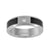 Tungsten CZ Black Carbon Fiber Inlay Mens Comfort-fit 6mm Sizes 7 - 14 Wedding Anniversary Band