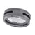 Tungsten Black Rope Inlay Beveled Edges Mens Comfort-fit 8mm Sizes 7 - 14 Wedding Anniversary Band