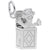 Rembrandt Charms Jack In The Box Charm Pendant Available in Gold or Sterling Silver
