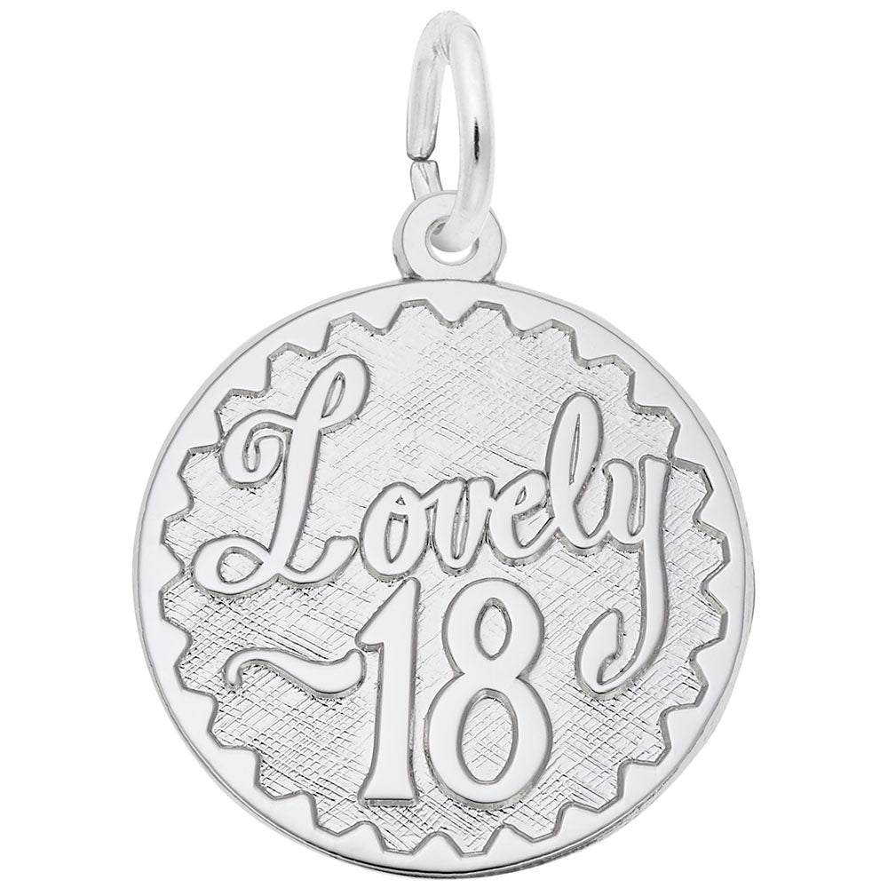Image Title Rembrandt Charms Lovely 18 Charm Pendant Available in Gold or Sterling Silver