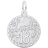 Image Title Rembrandt Charms Lovely 18 Charm Pendant Available in Gold or Sterling Silver