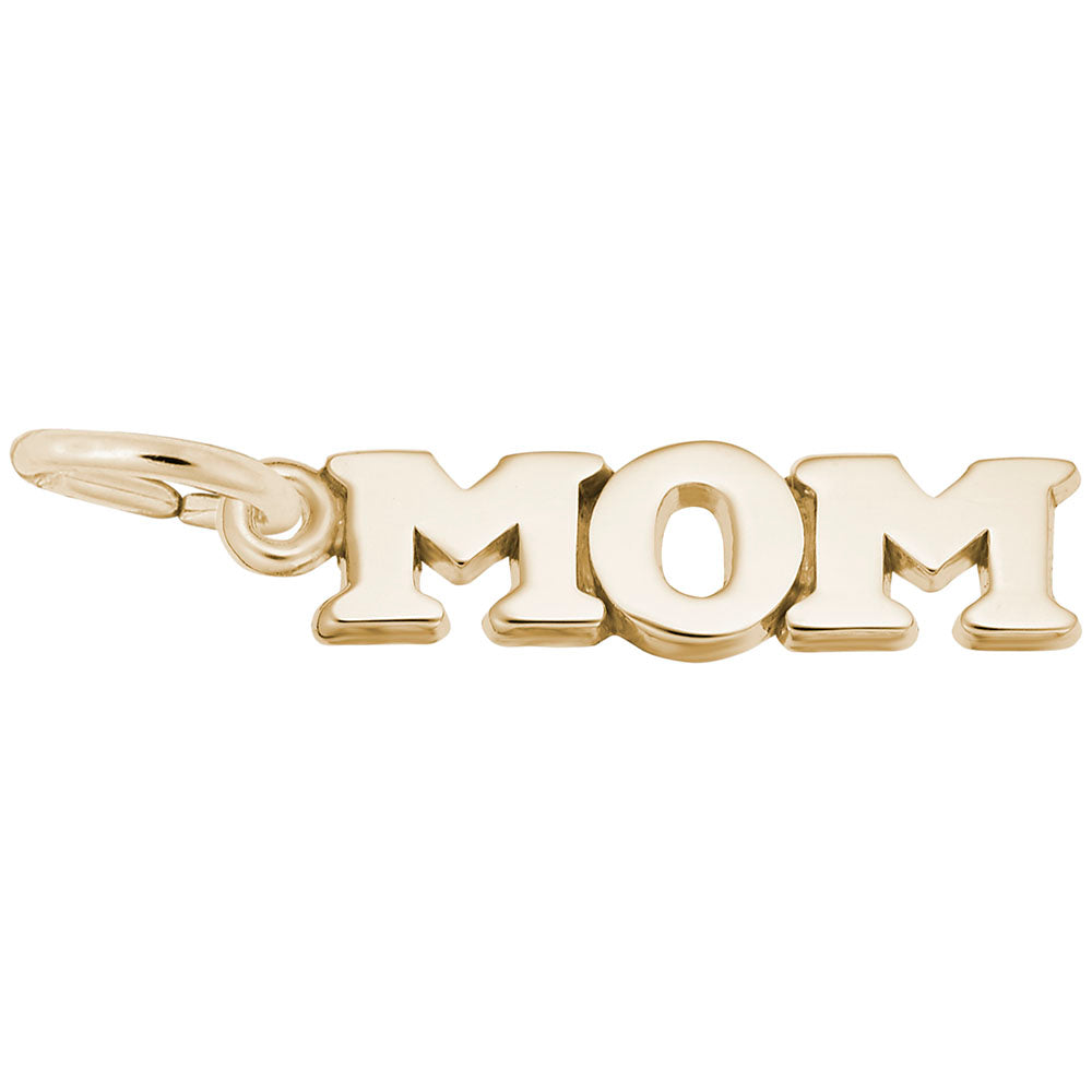 Image Title Rembrandt Charms Gold Plated Sterling Silver Mom Charm Pendant
