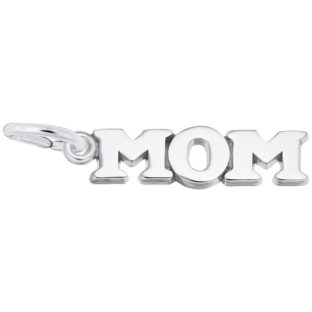 Image Title Rembrandt Charms Mom Charm Pendant Available in Gold or Sterling Silver