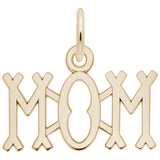 Image Title Rembrandt Charms 14K Yellow Gold Mom Charm Pendant