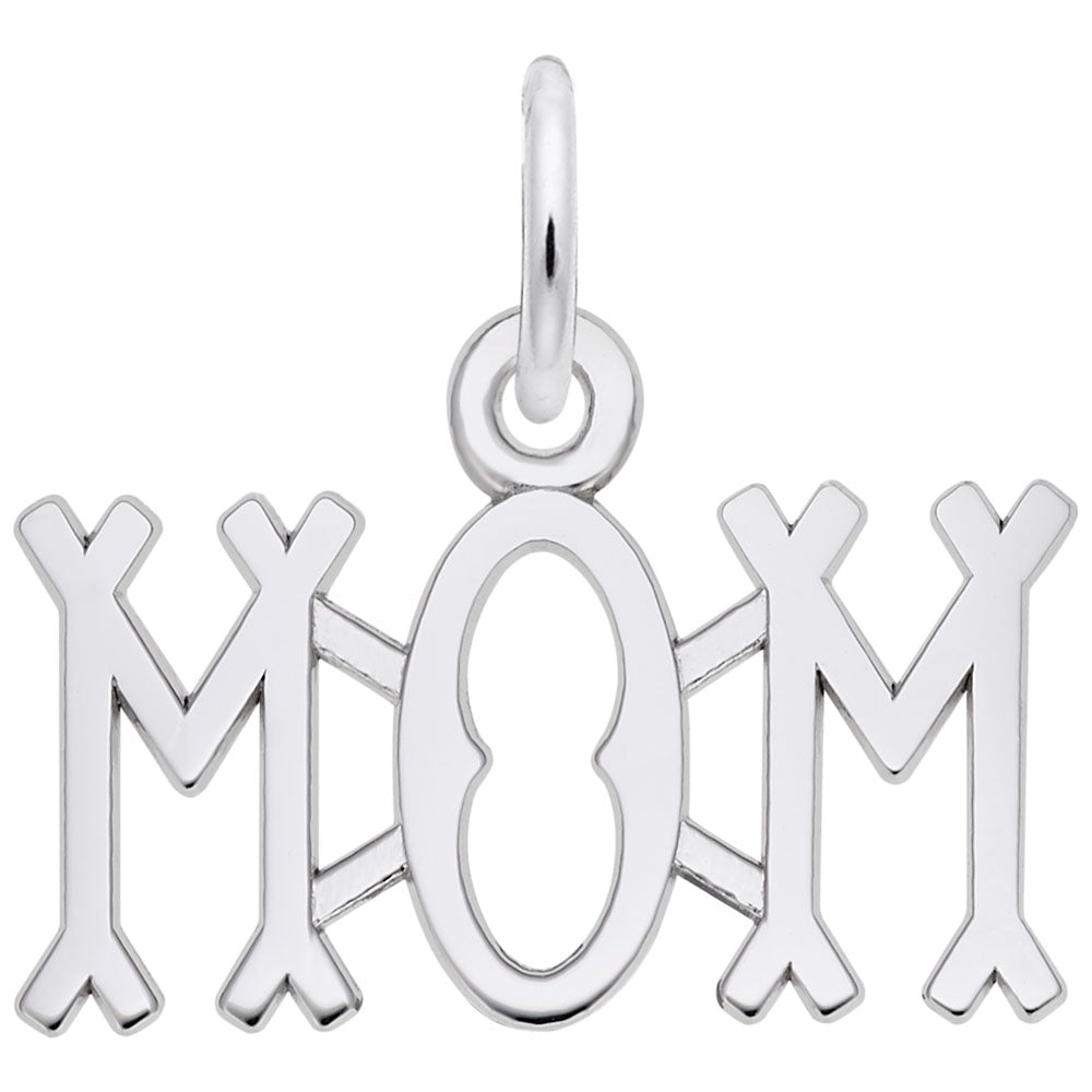 Image Title Rembrandt Charms 925 Sterling Silver Mom Charm Pendant