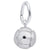 Rembrandt Charms Volleyball Charm Pendant Available in Gold or Sterling Silver