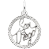 Image Title Rembrandt Charms San Diego Charm Pendant Available in Gold or Sterling Silver