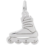 Image Title Rembrandt Charms 14K White Gold Inline Skate Charm Pendant