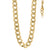 Yellow Stainless Steel Mens Womens Unisex 7mm 9 16-28 Inches Cuban Fashion Link Chain Necklace