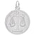 Rembrandt Charms Scales Of Justice Charm Pendant Available in Gold or Sterling Silver