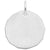 Rembrandt Charms Plain Charm Tag Charm Pendant Available in Gold or Sterling Silver